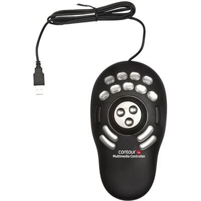 Contour Shuttle PRO v2 multimedia-controller met jog-wiel en 15 vrij programmeerbare toetsen, ideaal voor video-, audio- en beeldbewerking, compatibel met Mac en pc, zwart Contour Shuttle PRO v2 multimedia-controller met jog-wiel en 15 vrij programmeerbare toetsen, ideaal voor video-, audio- en beeldbewerking, compatibel met Mac en pc, zwart