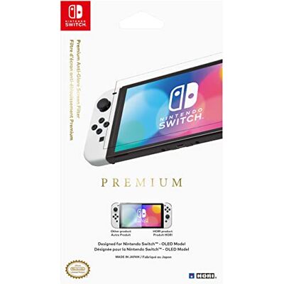 Hori Antireflecterende beschermfolie voor Nintendo Switch (model OLED) Officiële licentie Hori Antireflecterende beschermfolie voor Nintendo Switch (model OLED) Officiële licentie