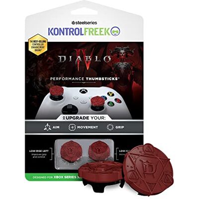 KontrolFreek Diablo IV Performance Controllers voor Xbox One (XB1) en Xbox Series X (XBX) 2 lage maten rood en zwart KontrolFreek Diablo IV Performance Controllers voor Xbox One (XB1) en Xbox Series X (XBX) 2 lage maten rood en zwart