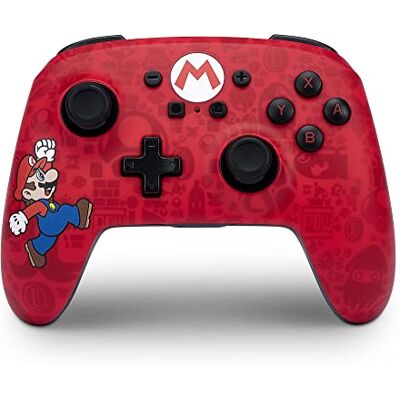 PowerA verbeterde draadloze controller voor Nintendo Switch, OLED-model en switch Lite, game-accessoires, gamepad, gaming-controller, Bluetooth-controller, officieel gelicentieerd Here We Go Mario PowerA verbeterde draadloze controller voor Nintendo Switch, OLED-model en switch Lite, game-accessoires, gamepad, gaming-controller, Bluetooth-controller, officieel gelicentieerd Here We Go Mario