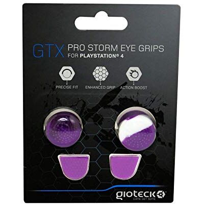 Gioteck Thumb grip voor PS4 Joystick, Thumb Stick in Silicone, Antislip, Bescherming voor controller, voor PS4 Paarse en Wit (PS4) Gioteck Thumb grip voor PS4 Joystick, Thumb Stick in Silicone, Antislip, Bescherming voor controller, voor PS4 Paarse en Wit (PS4)