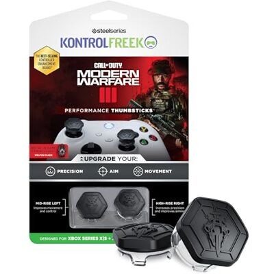 KontrolFreek Call of Duty: Modern Warfare III Performance Drumsticks voor Xbox One (XB1) en Xbox Series X (XBX) 1 hoge taille, 1 middelhoog Zwart/transparant KontrolFreek Call of Duty: Modern Warfare III Performance Drumsticks voor Xbox One (XB1) en Xbox Series X (XBX) 1 hoge taille, 1 middelhoog Zwart/transparant