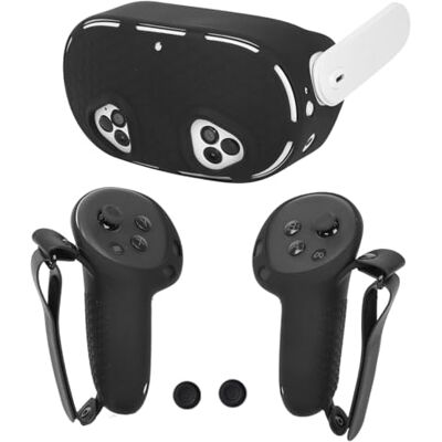 Hounyoln Meta Quest 3S+ VR hoofdtelefoon controller handgrepen voor Quest 3S, antislip hoezen voor virtual reality joysticks Hounyoln Meta Quest 3S+ VR hoofdtelefoon controller handgrepen voor Quest 3S, antislip hoezen voor virtual reality joysticks