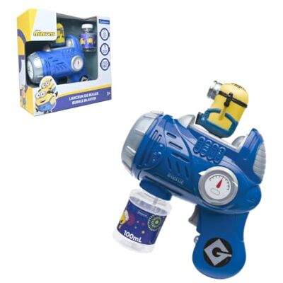 Lexibook , Minions, Pistolet à Bulles Lumineux, Bleu, PRB30DESLXB Pistolet à bulles Minions avec figurine 3D, lumières, sons et poignée facile à prendre en main. Lexibook , Minions, Pistolet à Bulles Lumineux, Bleu, PRB30DESLXB Pistolet à bulles Minions avec figurine 3D, lumières, sons et poignée facile à prendre en main.