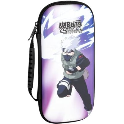 Konix Naruto Shippuden Housse de protection et transport pour Nintendo Switch, Switch Lite et Switch OLED Rangement 8 jeux Motif Kakashi Chidori Konix Naruto Shippuden Housse de protection et transport pour Nintendo Switch, Switch Lite et Switch OLED Rangement 8 jeux Motif Kakashi Chidori