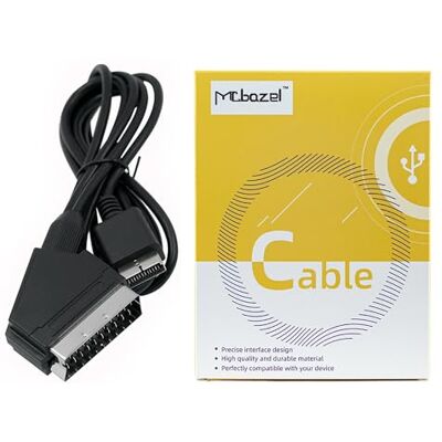 Mcbazel RGB-Scart kabel AV-kabel met kleurendoos voor PS3/PS2/PSOne PAL Mcbazel RGB-Scart kabel AV-kabel met kleurendoos voor PS3/PS2/PSOne PAL