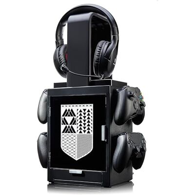 Numskull Officieel Destiny Gaming Lock, houder voor controller, hoofdtelefoon en games, compatibel met PS4/PS5 en Xbox Series X, S, meerdere led-instellingen, officieel Destiny-product Numskull Officieel Destiny Gaming Lock, houder voor controller, hoofdtelefoon en games, compatibel met PS4/PS5 en Xbox Series X, S, meerdere led-instellingen, officieel Destiny-product