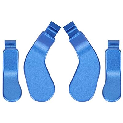 ciciglow Controller paddles, 4 stuks blauw metaal roestvrij staal haar paletten trigger locks reserveonderdelen voor One Controller Series 2 ciciglow Controller paddles, 4 stuks blauw metaal roestvrij staal haar paletten trigger locks reserveonderdelen voor One Controller Series 2