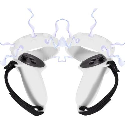 Digicharge Siliconen beschermhoes voor Oculus Quest 2 Touch Controller, beschermhoes voor Oculus/Meta Quest 2 VR, siliconen beschermhoes met verstelbare polsband Digicharge Siliconen beschermhoes voor Oculus Quest 2 Touch Controller, beschermhoes voor Oculus/Meta Quest 2 VR, siliconen beschermhoes met verstelbare polsband