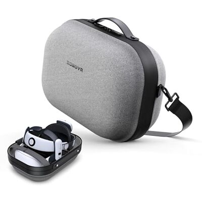 BOBOVR C3 draagtas compatibel met Meta Quest 3 S3 Pro armband, drie veelzijdige modi, bureaustandaard voor opgeruimde werkplek, compatibel met Quest 3S BOBOVR C3 draagtas compatibel met Meta Quest 3 S3 Pro armband, drie veelzijdige modi, bureaustandaard voor opgeruimde werkplek, compatibel met Quest 3S
