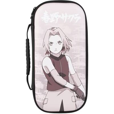 Konix Naruto Shippuden beschermhoes en draagtas voor Nintendo Switch console en accessoires, opslag voor 8 spellen, motief Sakura Konix Naruto Shippuden beschermhoes en draagtas voor Nintendo Switch console en accessoires, opslag voor 8 spellen, motief Sakura