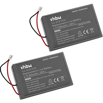 vhbw 2 x batterijen, compatibel met Sony PS4 Dualshock Controller V2 gamepad (800 mAh, 3,7 V, Li-ION) vhbw 2 x batterijen, compatibel met Sony PS4 Dualshock Controller V2 gamepad (800 mAh, 3,7 V, Li-ION)