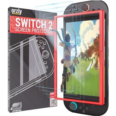 Orzly Switch 2 glazen schermbeschermer Orzly Switch 2 glazen schermbeschermer