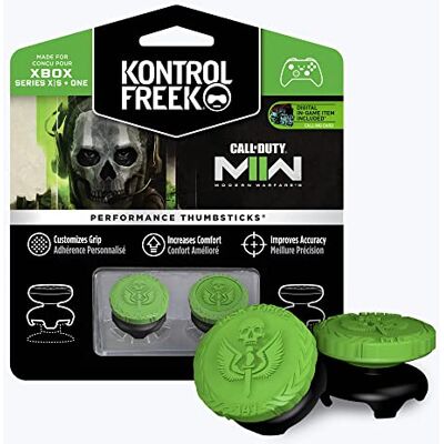 KontrolFreek Call of Duty: Modern Warfare II Performance Drumsticks voor Xbox One en Xbox Series X 2 High Rise, Hybride/Flat Zwart/Groen KontrolFreek Call of Duty: Modern Warfare II Performance Drumsticks voor Xbox One en Xbox Series X 2 High Rise, Hybride/Flat Zwart/Groen