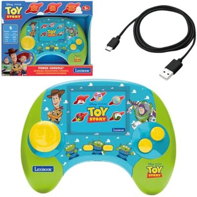 Lexibook , Toy Story Console Power, JCG100TSi1LXB Frans/Engels, 100 activiteiten, 2,8 inch LCD, oplaadbare batterij, USB-C Lexibook , Toy Story Console Power, JCG100TSi1LXB Frans/Engels, 100 activiteiten, 2,8 inch LCD, oplaadbare batterij, USB-C