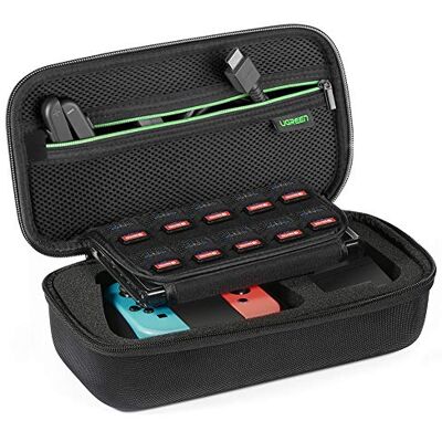 UGREEN Hoesje voor Nintendo Switch harde beschermhoes, schokbestendig, voor Nintendo Switch Console Joy Cons 10 speelpatronen, officiële netadapter, HDMI-kabel, polsband Joy Con UGREEN Hoesje voor Nintendo Switch harde beschermhoes, schokbestendig, voor Nintendo Switch Console Joy Cons 10 speelpatronen, officiële netadapter, HDMI-kabel, polsband Joy Con