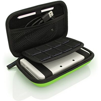 igadgitz U3613 EVA-harde hoes, compatibel met Nintendo 3DS XL & 2DS XL 2017, groen igadgitz U3613 EVA-harde hoes, compatibel met Nintendo 3DS XL & 2DS XL 2017, groen