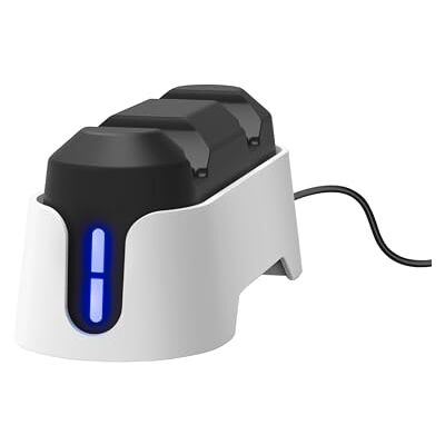 GXTrust Trust Gaming GXT 228 PS5 DualSense-oplader, duo-laadstation voor Playstation 5, accessoires sokkelhouder voor het opladen PS5-controller met led-indicator, USB-C-kabel inbegrepen, wit GXTrust Trust Gaming GXT 228 PS5 DualSense-oplader, duo-laadstation voor Playstation 5, accessoires sokkelhouder voor het opladen PS5-controller met led-indicator, USB-C-kabel inbegrepen, wit