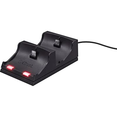 GXTrust Trust Gaming Gxt 235 21681 Dubbel Oplaaddock, Voor Ps4 Controllers (Duo Charging Dock Usb, Laadindicator), Zwart, Een maat GXTrust Trust Gaming Gxt 235 21681 Dubbel Oplaaddock, Voor Ps4 Controllers (Duo Charging Dock Usb, Laadindicator), Zwart, Een maat