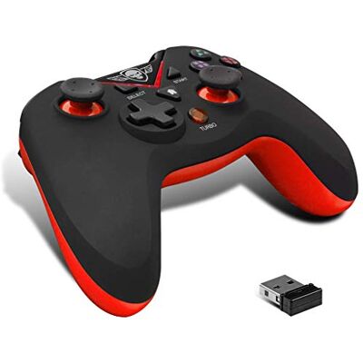 Spirit Of Gamer XGP Wireless Xtrem Controller rood zwart draadloos LED Turbo USB oplaadbaar 12 uur batterijduur Rapid Fire PC Spirit Of Gamer XGP Wireless Xtrem Controller rood zwart draadloos LED Turbo USB oplaadbaar 12 uur batterijduur Rapid Fire PC