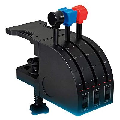 Logitech Saitek PRO Flight Throttle Quadrant Zwart Logitech Saitek PRO Flight Throttle Quadrant Zwart