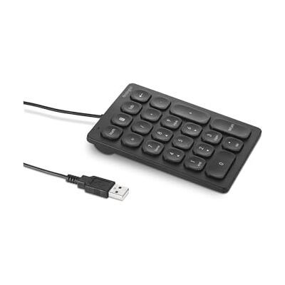 Kensington USB-A-numeriek toetsenbord, bekabeld, 21 toetsen en 4 sneltoetsen, stille schaartoetsen, voor Windows/MacOS/Chrome OS (K79820WW) Kensington USB-A-numeriek toetsenbord, bekabeld, 21 toetsen en 4 sneltoetsen, stille schaartoetsen, voor Windows/MacOS/Chrome OS (K79820WW)