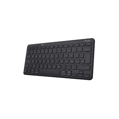 Trust Lyra Bluetooth-toetsenbord met meerdere apparaten, QWERTY, Spaans, zwart Trust Lyra Bluetooth-toetsenbord met meerdere apparaten, QWERTY, Spaans, zwart