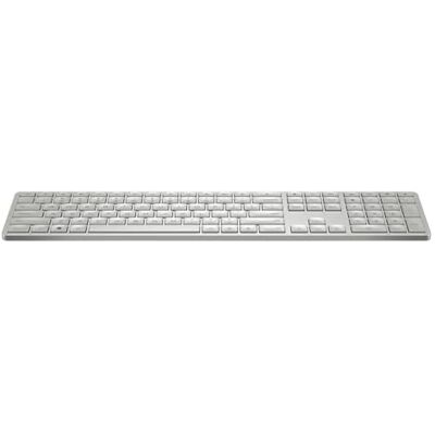 HP 970 Draadloos toetsenbord, verbinding met 2,4 GHz USB-A dongle en Bluetooth 5.0, 20 programmeerbare toetsen, achtergrondverlichting, stille invoer, USB-C opladen tot 6 maanden, wit HP 970 Draadloos toetsenbord, verbinding met 2,4 GHz USB-A dongle en Bluetooth 5.0, 20 programmeerbare toetsen, achtergrondverlichting, stille invoer, USB-C opladen tot 6 maanden, wit