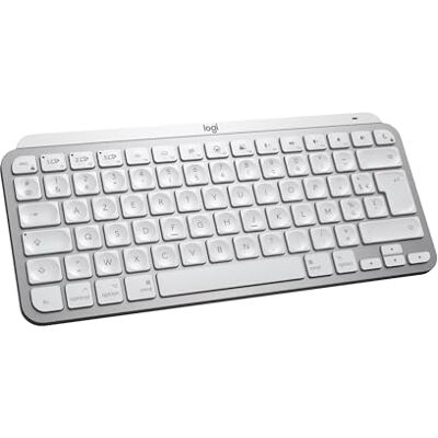 Logitech MX Keys Mini voor Mac Minimalistisch toetsenbord, verlicht, Bluetooth, toetsen met achtergrondverlichting, USB-C, touchscreen, compatibel met Apple MacOS, iPad OS, metaalbouw, lichtgrijs AZERTY Logitech MX Keys Mini voor Mac Minimalistisch toetsenbord, verlicht, Bluetooth, toetsen met achtergrondverlichting, USB-C, touchscreen, compatibel met Apple MacOS, iPad OS, metaalbouw, lichtgrijs AZERTY