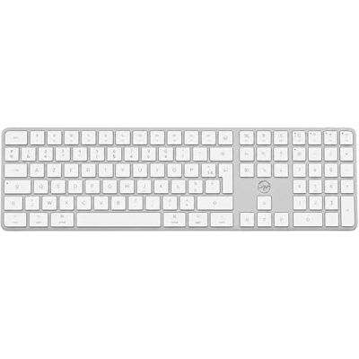Mobility Lab KMP2000W Draadloos Mac-toetsenbord, multi-verbindingen, AZERTY, USB 2,4 GHz + 3 Bluetooth, 15 multimedia-sneltoetsen, USB-C snel opladen, ideaal voor Mac, kantoor, tekenen, elegant wit Mobility Lab KMP2000W Draadloos Mac-toetsenbord, multi-verbindingen, AZERTY, USB 2,4 GHz + 3 Bluetooth, 15 multimedia-sneltoetsen, USB-C snel opladen, ideaal voor Mac, kantoor, tekenen, elegant wit