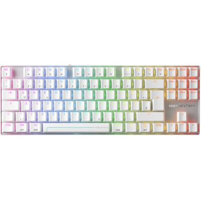 Xtrfy Cherry MX 8.2 Pro TMR draadloos gamingtoetsenbord, QWERTZ, Duits wit Magnetisch/mechanisch toetsenbord, TKL-formaat, aanpasbare Cherry MK Crystal schakelaars, hot-swappable, 8000 Hz Xtrfy Cherry MX 8.2 Pro TMR draadloos gamingtoetsenbord, QWERTZ, Duits wit Magnetisch/mechanisch toetsenbord, TKL-formaat, aanpasbare Cherry MK Crystal schakelaars, hot-swappable, 8000 Hz