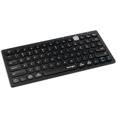 Kensington Draadloos toetsenbord – compact draadloos toetsenbord voor meerdere apparaten; verbindt via Bluetooth of USB 3.0, QWERTY-toetsenbord UK lay-out mini-toetsenbord, Windows, Mac, iOS en Kensington Draadloos toetsenbord – compact draadloos toetsenbord voor meerdere apparaten; verbindt via Bluetooth of USB 3.0, QWERTY-toetsenbord UK lay-out mini-toetsenbord, Windows, Mac, iOS en