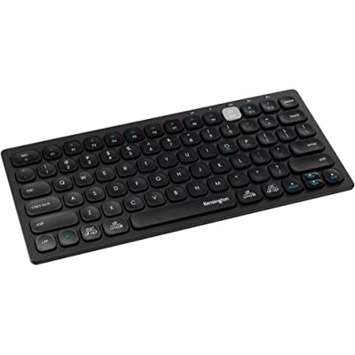 Kensington K75502FR Mini-toetsenbord, AZERTY, draadloos, compact, multi-apparaat met dubbele connectiviteit Bluetooth of USB 3.0, compatibel met Windows, Mac, iOS en ChromeOS Kensington K75502FR Mini-toetsenbord, AZERTY, draadloos, compact, multi-apparaat met dubbele connectiviteit Bluetooth of USB 3.0, compatibel met Windows, Mac, iOS en ChromeOS