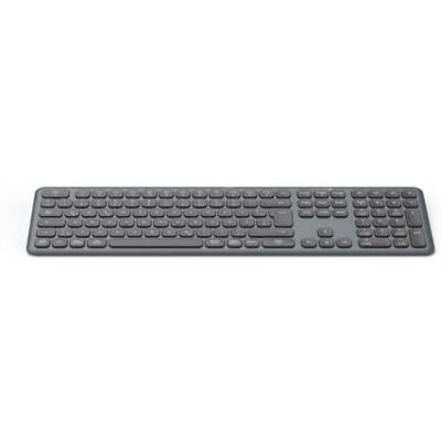 Hama Draadloos toetsenbord (toetsenbord voor meerdere apparaten met radio/Bluetooth voor pc, smartphone, tablet, volledig formaat, met batterijen, stille toetsen, multimedia-toetsen, Duitse Hama Draadloos toetsenbord (toetsenbord voor meerdere apparaten met radio/Bluetooth voor pc, smartphone, tablet, volledig formaat, met batterijen, stille toetsen, multimedia-toetsen, Duitse