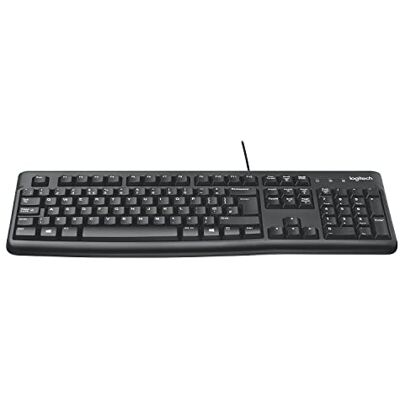 Logitech K120 bekabeld toetsenbord voor Windows US International QWERTY-toetsenbord zwart Logitech K120 bekabeld toetsenbord voor Windows US International QWERTY-toetsenbord zwart
