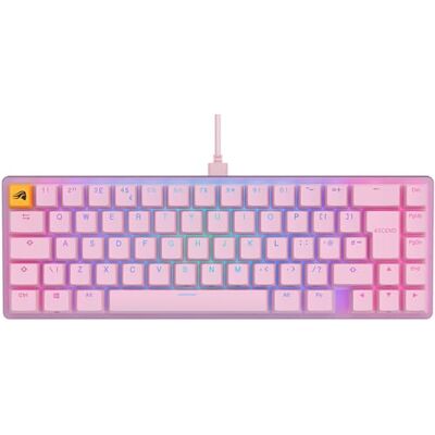 GLORIOUS Gaming GMMK 2 Compact (65%), mechanisch gamingtoetsenbord, compact TKL (65%), aluminium frame, doubleshot keycaps, Fox-schakelaars, RGB, Engelse QWERTY-lay-out, roze GLORIOUS Gaming GMMK 2 Compact (65%), mechanisch gamingtoetsenbord, compact TKL (65%), aluminium frame, doubleshot keycaps, Fox-schakelaars, RGB, Engelse QWERTY-lay-out, roze