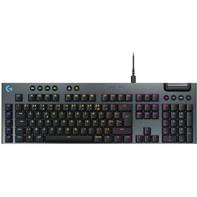 Logitech G915 X mechanisch gamingtoetsenbord, bekabeld, ultraplat Dubbellaagse PBT-toetsen, programmeerbaar, RGB-verlichting, GL Brown Touch, PC/Mac, FRA AZERTY-toetsenbord zwart Logitech G915 X mechanisch gamingtoetsenbord, bekabeld, ultraplat Dubbellaagse PBT-toetsen, programmeerbaar, RGB-verlichting, GL Brown Touch, PC/Mac, FRA AZERTY-toetsenbord zwart