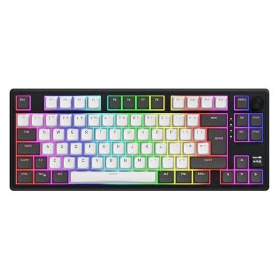 HATOR Skyfall 80 PRO Draadloos gaming-toetsenbord, mechanisch, draadloos, 80%, stil, hot-swap, RGB, PBT, TFT, knop, gasket-mount, N-Key, 1000 Hz, 2,4 GHz/BT 5.3/USB-C, PC/Mac/Linux, EU/ISO AZERTY HATOR Skyfall 80 PRO Draadloos gaming-toetsenbord, mechanisch, draadloos, 80%, stil, hot-swap, RGB, PBT, TFT, knop, gasket-mount, N-Key, 1000 Hz, 2,4 GHz/BT 5.3/USB-C, PC/Mac/Linux, EU/ISO AZERTY