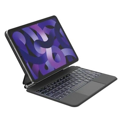 Belkin Pro iPad-toetsenbordhoes met magnetische standaard, Bluetooth-toetsenbord met achtergrondverlichting, precisie-trackpad, Apple Pencil-opslag, AZERTY, multimedia-toetsen, voor iPad Pro 11 inch M4/M5 Belkin Pro iPad-toetsenbordhoes met magnetische standaard, Bluetooth-toetsenbord met achtergrondverlichting, precisie-trackpad, Apple Pencil-opslag, AZERTY, multimedia-toetsen, voor iPad Pro 11 inch M4/M5