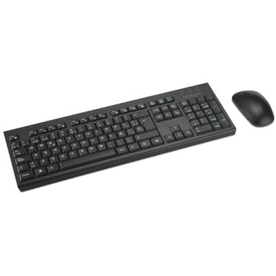 Kensington K75560ES KM270 EQ oplaadbaar draadloos toetsenbord en stille tweehandige muis voor pc en laptop, 2,4 GHz en BT 5.0, spatwaterdicht ontwerp, QWERTY ISO lay-out Kensington K75560ES KM270 EQ oplaadbaar draadloos toetsenbord en stille tweehandige muis voor pc en laptop, 2,4 GHz en BT 5.0, spatwaterdicht ontwerp, QWERTY ISO lay-out