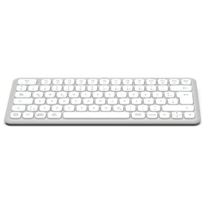 Hama Draadloos toetsenbord (toetsenbord voor meerdere apparaten met radio/Bluetooth voor pc, smartphone, tablet, klein, met batterijen, stille toetsen, multimedia-toetsen, Duitse QWERTZ-lay-out) wit Hama Draadloos toetsenbord (toetsenbord voor meerdere apparaten met radio/Bluetooth voor pc, smartphone, tablet, klein, met batterijen, stille toetsen, multimedia-toetsen, Duitse QWERTZ-lay-out) wit