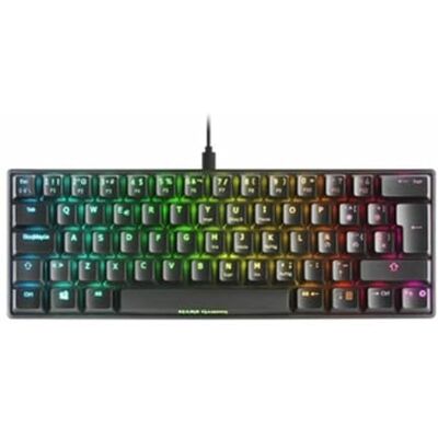 Mars Gaming MKMINIBRES, ultra compact mechanisch toetsenbord, verchroomd, Outemu Pro schakelaar, bruin, zwart, Spaans Mars Gaming MKMINIBRES, ultra compact mechanisch toetsenbord, verchroomd, Outemu Pro schakelaar, bruin, zwart, Spaans