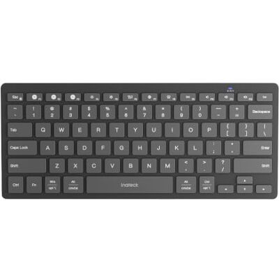 Inateck Bluetooth toetsenbord, ultradun, 3 kanalen, bluetooth, ergonomisch Grote toetsen, compatibel met iPad, Windows, Android, iOS, QWERTZ Inateck Bluetooth toetsenbord, ultradun, 3 kanalen, bluetooth, ergonomisch Grote toetsen, compatibel met iPad, Windows, Android, iOS, QWERTZ
