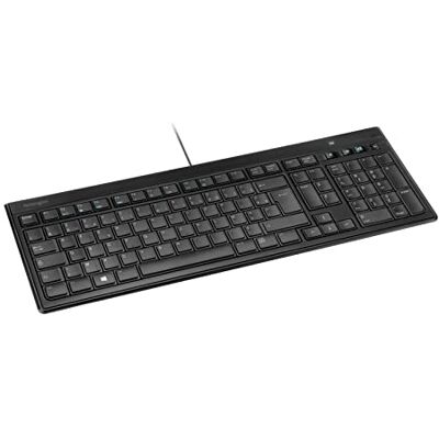 Kensington , Draadloos toetsenbord, ultra plat, Advance Fit, AZERTY, zwart, K72357FR Kensington , Draadloos toetsenbord, ultra plat, Advance Fit, AZERTY, zwart, K72357FR