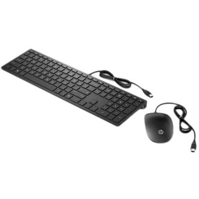HP Pavilion 400 Combo Italiaans QUERTY-toetsenbord en bekabelde muis (USB) zwart HP Pavilion 400 Combo Italiaans QUERTY-toetsenbord en bekabelde muis (USB) zwart