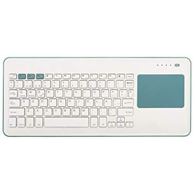 SILVERHT Touchpad Wireless KB White + Blue Bluetooth toetsenbord QWERTY Spaans, blauw, wit toetsenborden (draadloos, Bluetooth, membraantoetsenbord, QWERTY, blauw, wit) SILVERHT Touchpad Wireless KB White + Blue Bluetooth toetsenbord QWERTY Spaans, blauw, wit toetsenborden (draadloos, Bluetooth, membraantoetsenbord, QWERTY, blauw, wit)