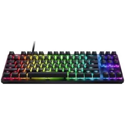 Razer Huntsman V3 X Tenkeyless (Purple Switch) Optisch toetsenbord voor e-sports (design zonder numeriek toetsenblok, volledig programmeerbare toetsen, met RGB-technologie) QWERTY ES-design, zwart Razer Huntsman V3 X Tenkeyless (Purple Switch) Optisch toetsenbord voor e-sports (design zonder numeriek toetsenblok, volledig programmeerbare toetsen, met RGB-technologie) QWERTY ES-design, zwart