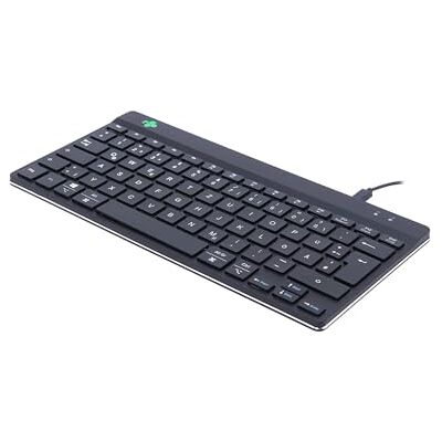 R-Go Tools R-Go Compact Break Tastatur, QWERTZ (DE), zwart, kabelgebonden R-Go Tools R-Go Compact Break Tastatur, QWERTZ (DE), zwart, kabelgebonden