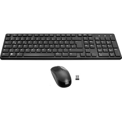 Speedlink SIGNIUM Draadloos toetsenbord en muis, USB, 2,4 G, draadloos, Duitse QWERTZ-lay-out, werkt op batterijen, multifunctionele toetsen, sensor 1200 dpi, zwart Speedlink SIGNIUM Draadloos toetsenbord en muis, USB, 2,4 G, draadloos, Duitse QWERTZ-lay-out, werkt op batterijen, multifunctionele toetsen, sensor 1200 dpi, zwart