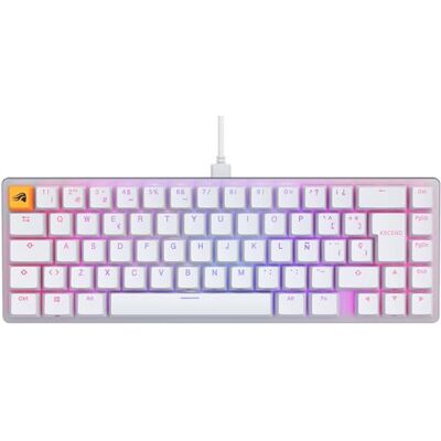 GLORIOUS Gaming GMMK 2 Compact (65%), mechanisch gamingtoetsenbord, compact TKL (65%), aluminium frame, doubleshot keycaps, Fox-schakelaars, RGB, Spaanse QWERTY-lay-out, wit GLORIOUS Gaming GMMK 2 Compact (65%), mechanisch gamingtoetsenbord, compact TKL (65%), aluminium frame, doubleshot keycaps, Fox-schakelaars, RGB, Spaanse QWERTY-lay-out, wit